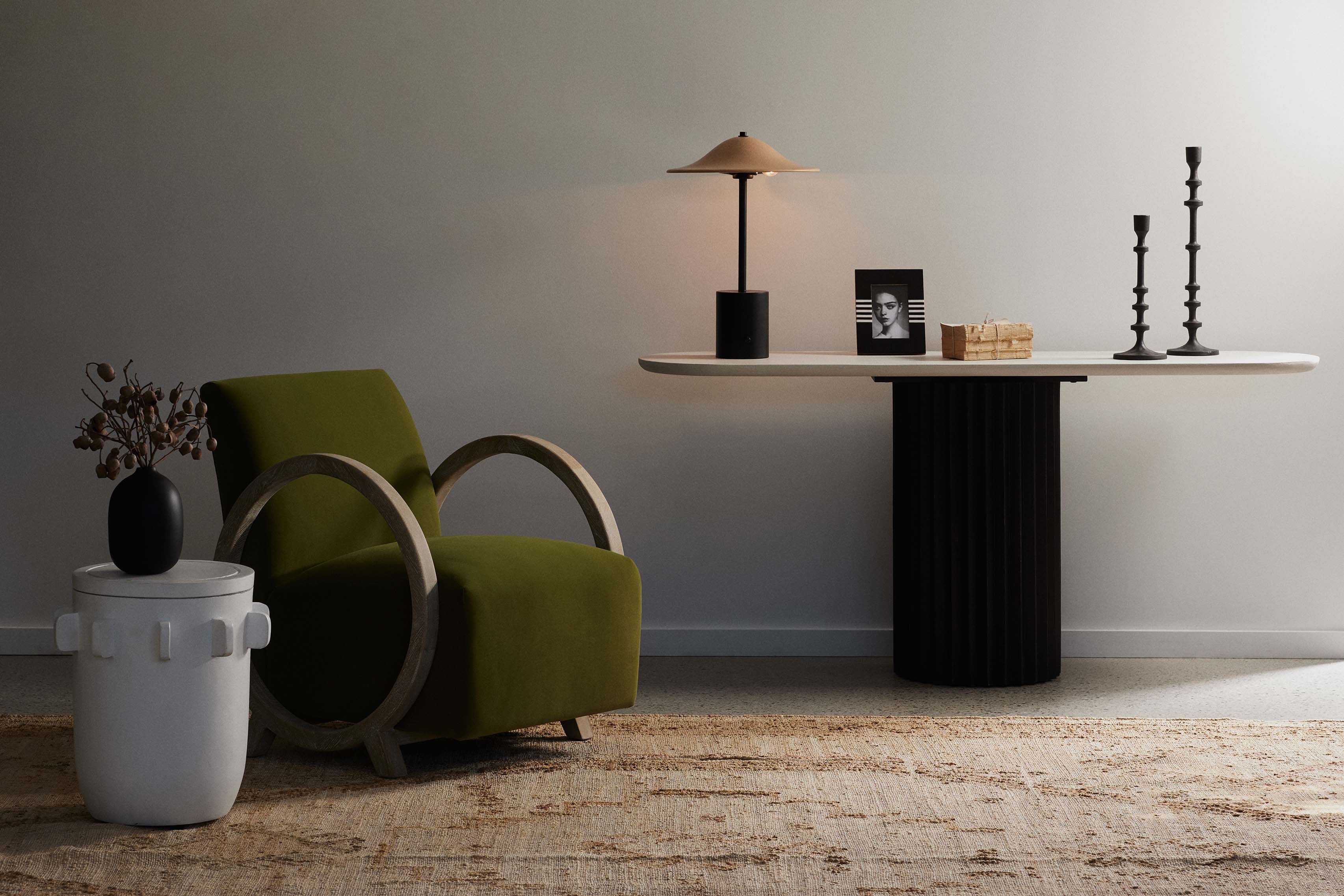 Green Armchairs
