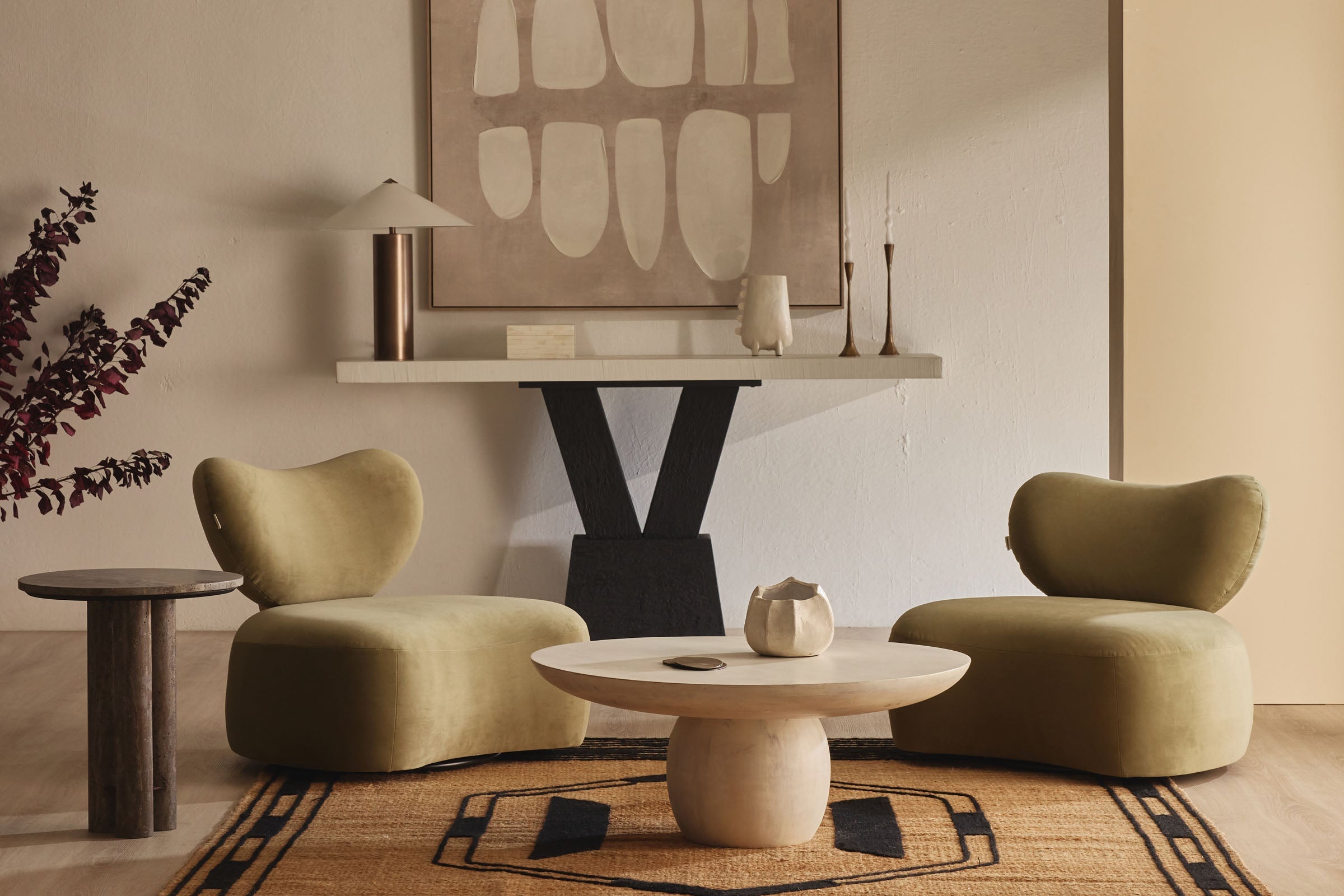 Green Armchairs