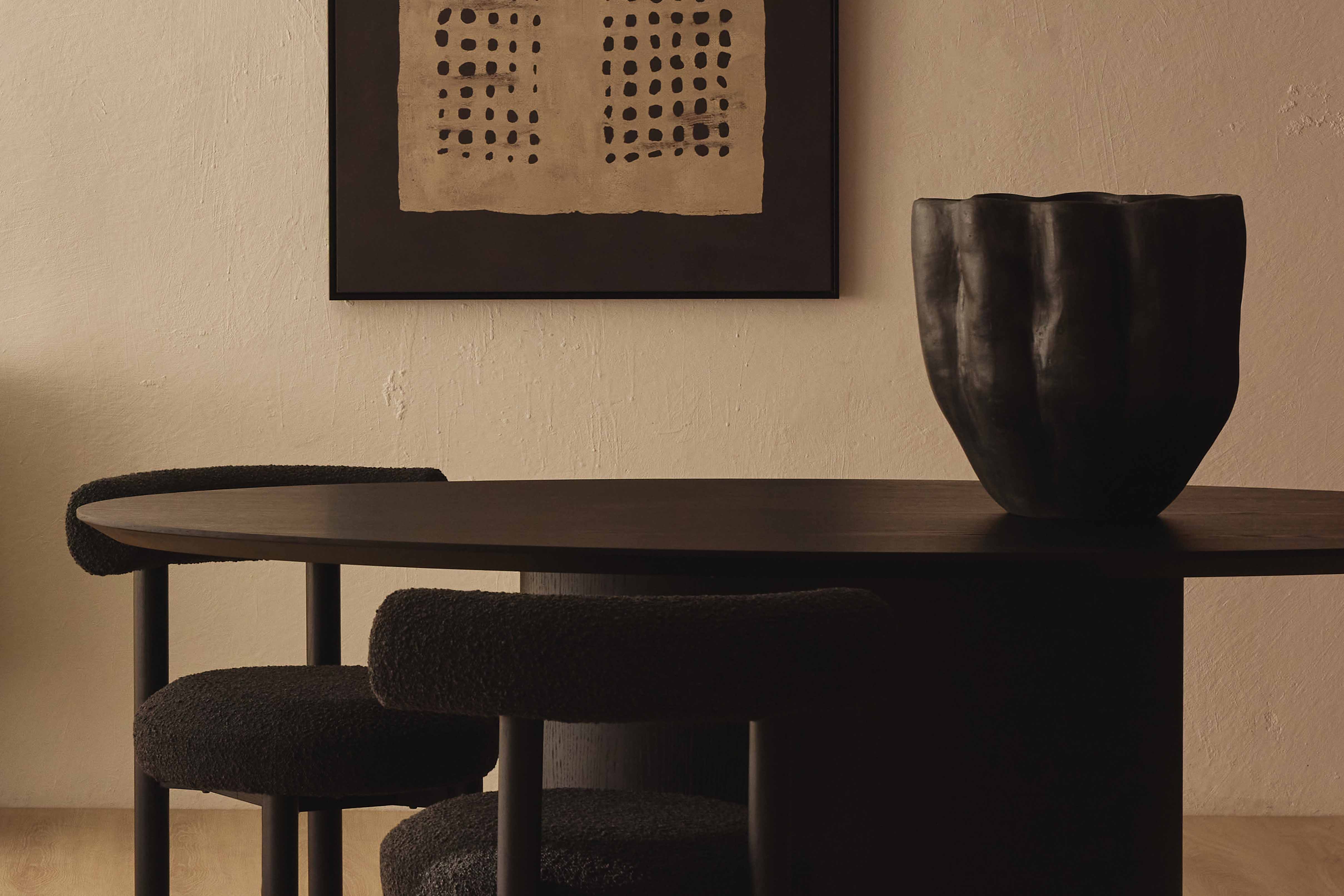 Large Black Vases