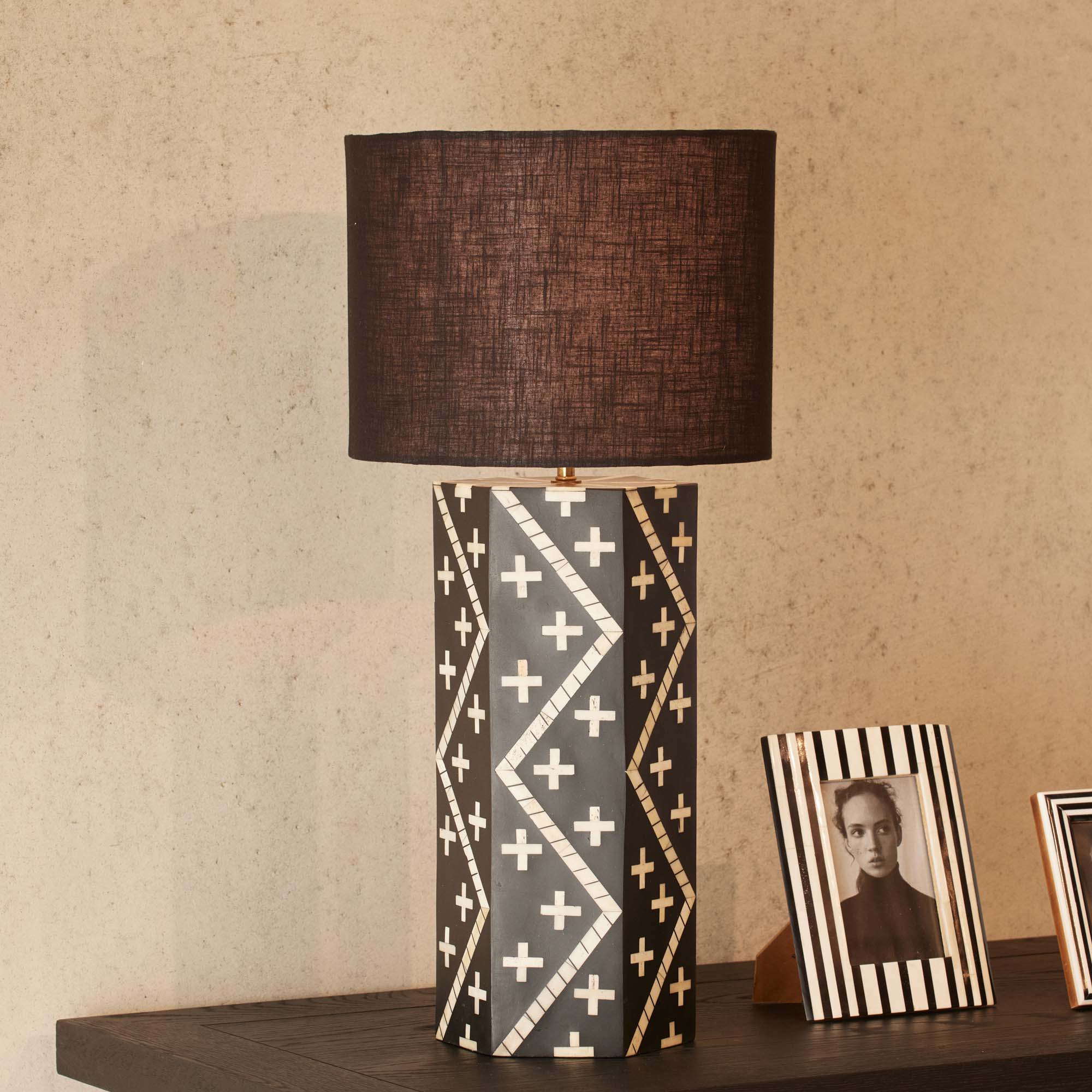 Riva Bone Inlay Lamp