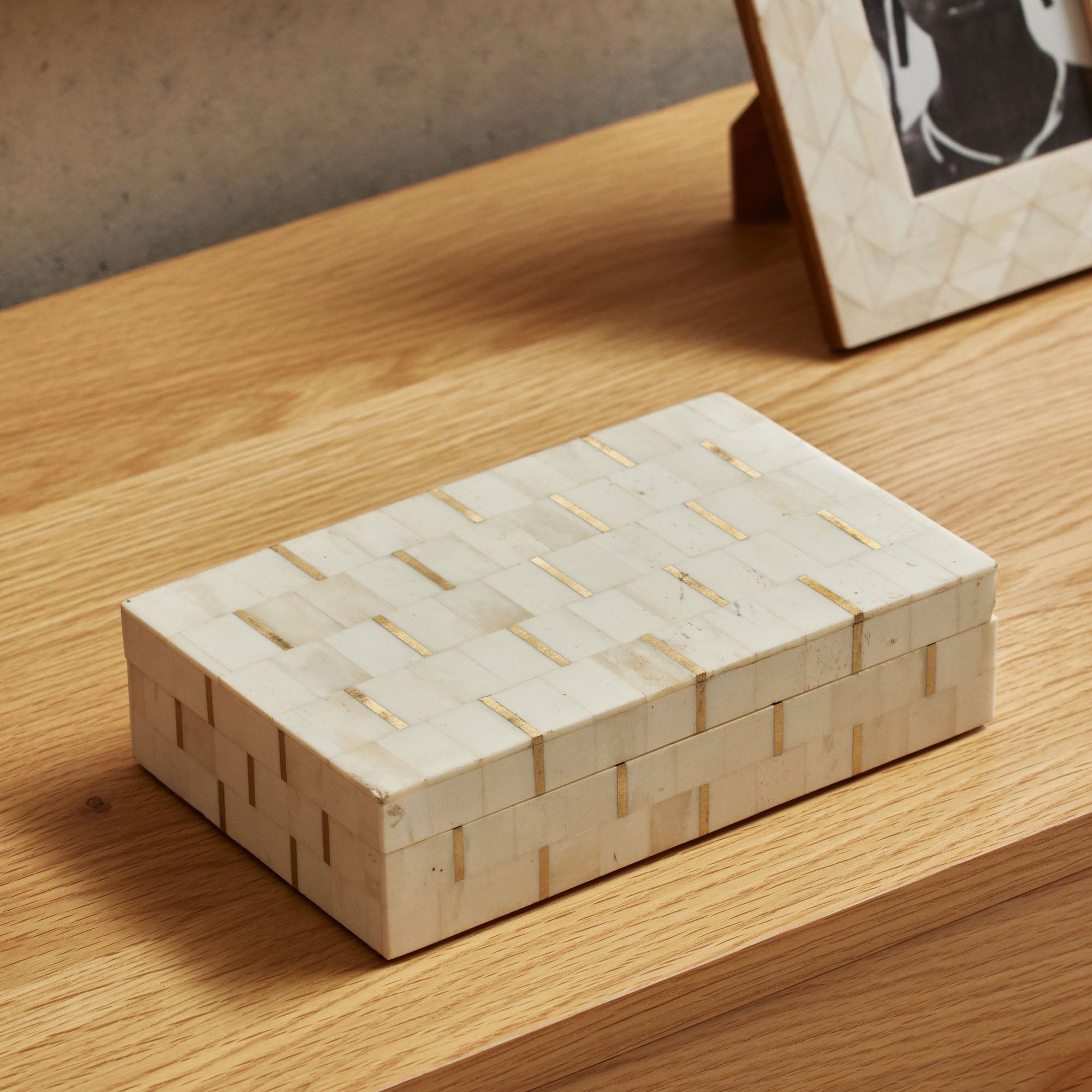 Tarak Bone & Brass Box