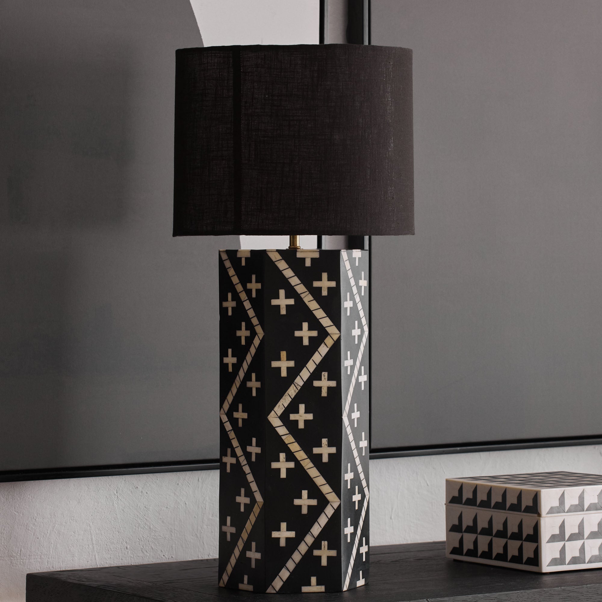 Riva Bone Inlay Lamp