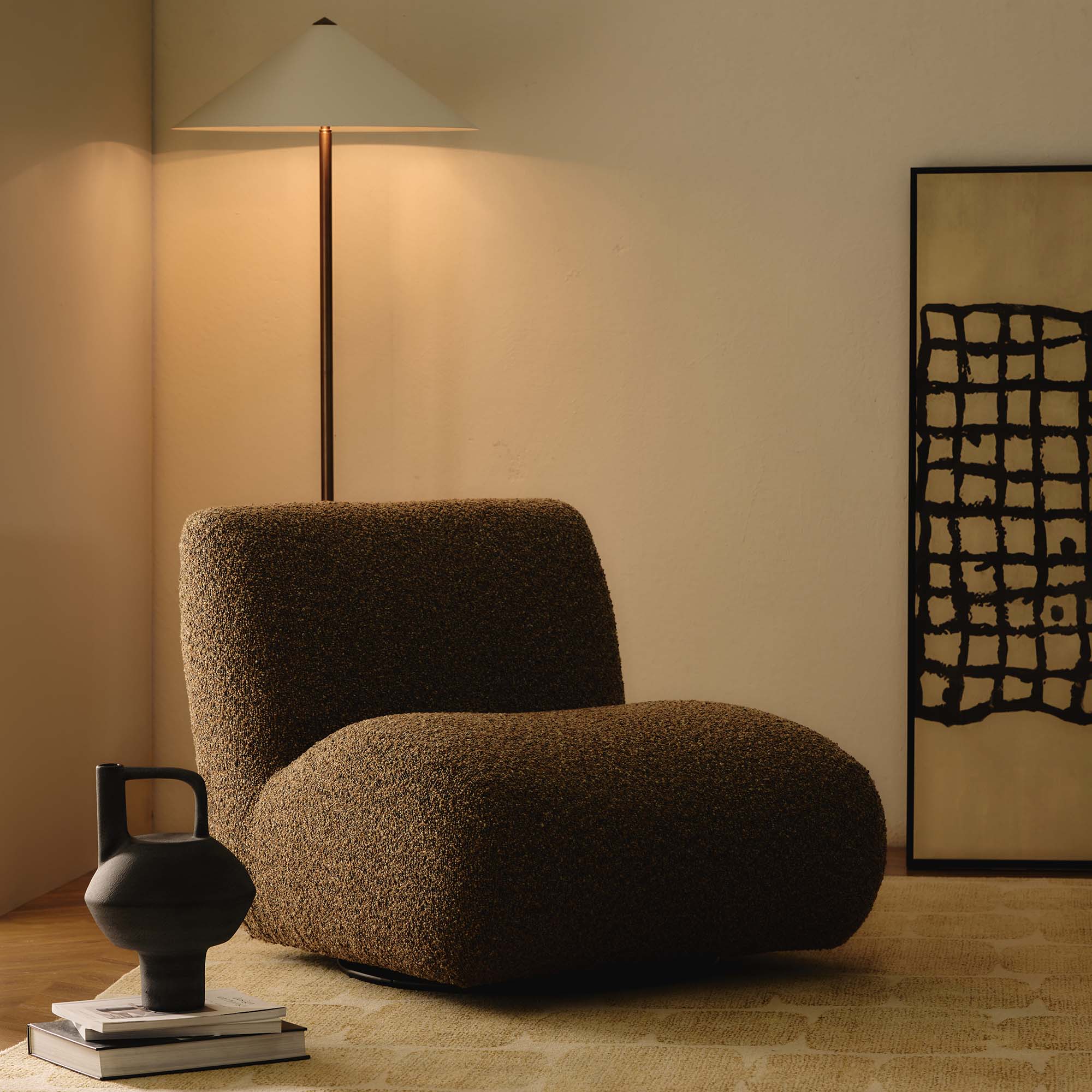 Twill Swivel Chair