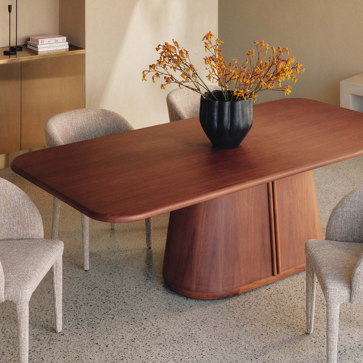 Tannah Dining Table Walnut Large