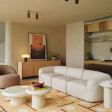 Carter Coffee Table Large Beige Gloss