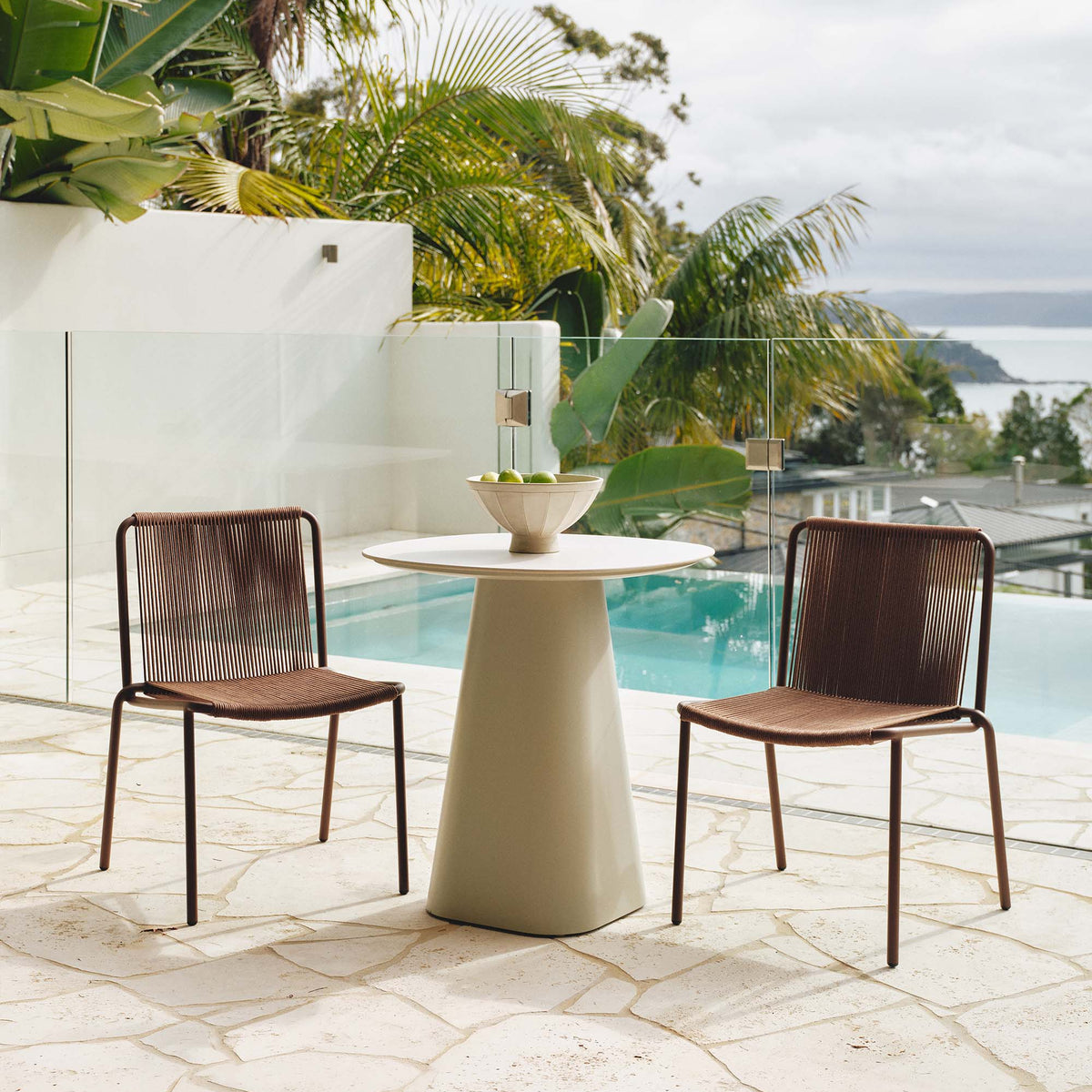 Alessi Outdoor Dining Chair Umber Veil