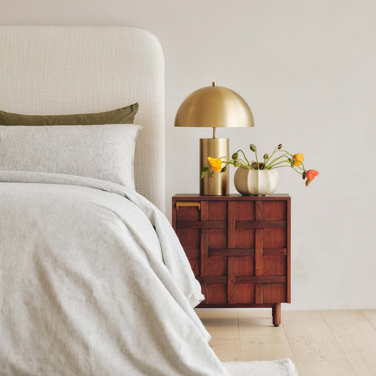 Celine Bedhead Double Alabaster