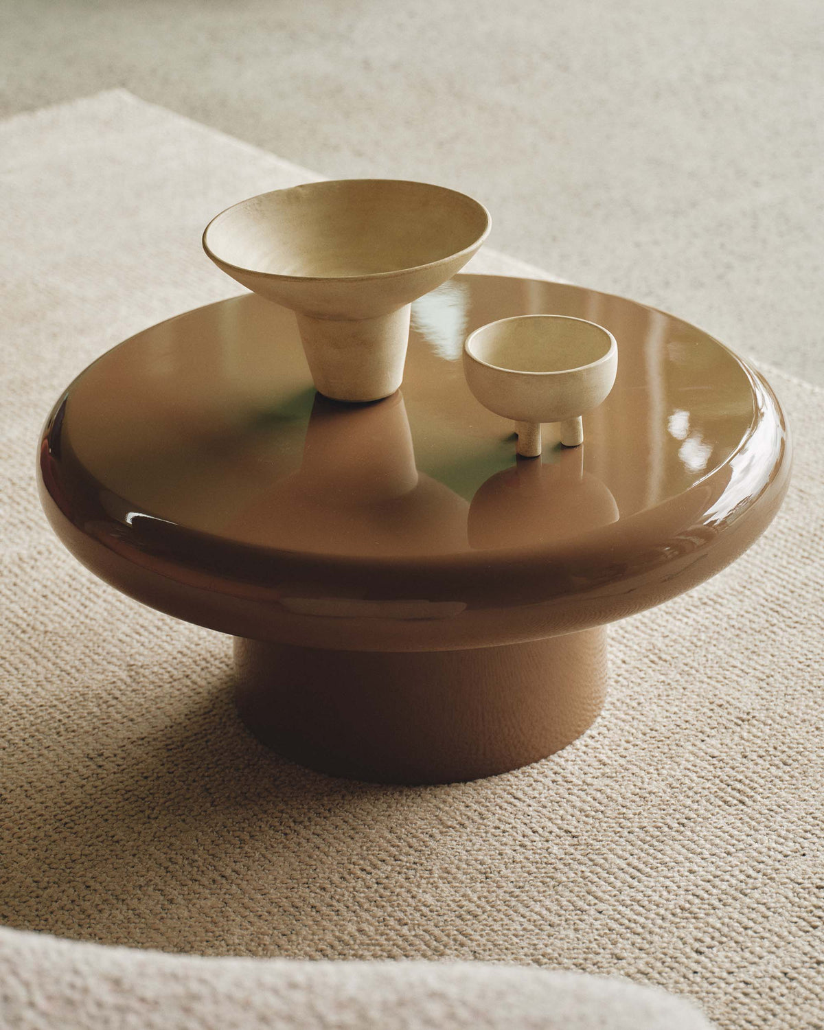 Carter Coffee Table Small Dark Cappuccino Gloss