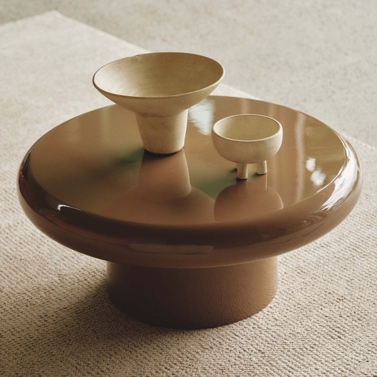 Carter Coffee Table Small Dark Cappuccino Gloss