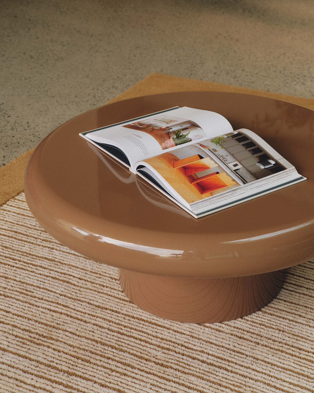 Carter Coffee Table Large Dark Cappuccino Gloss
