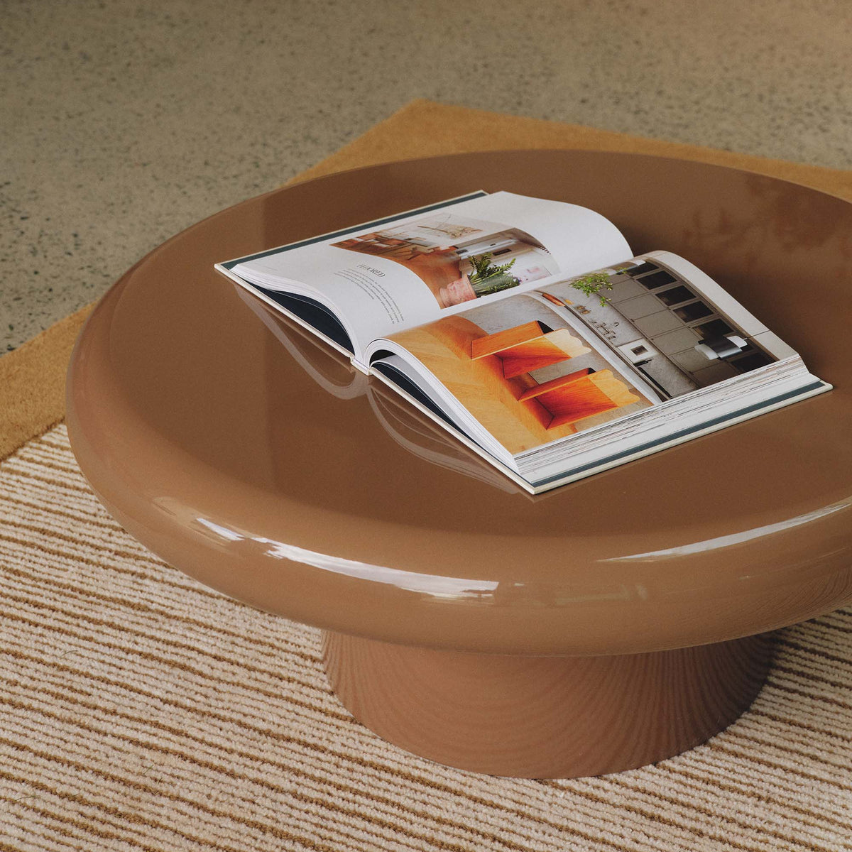 Carter Coffee Table Large Dark Cappuccino Gloss