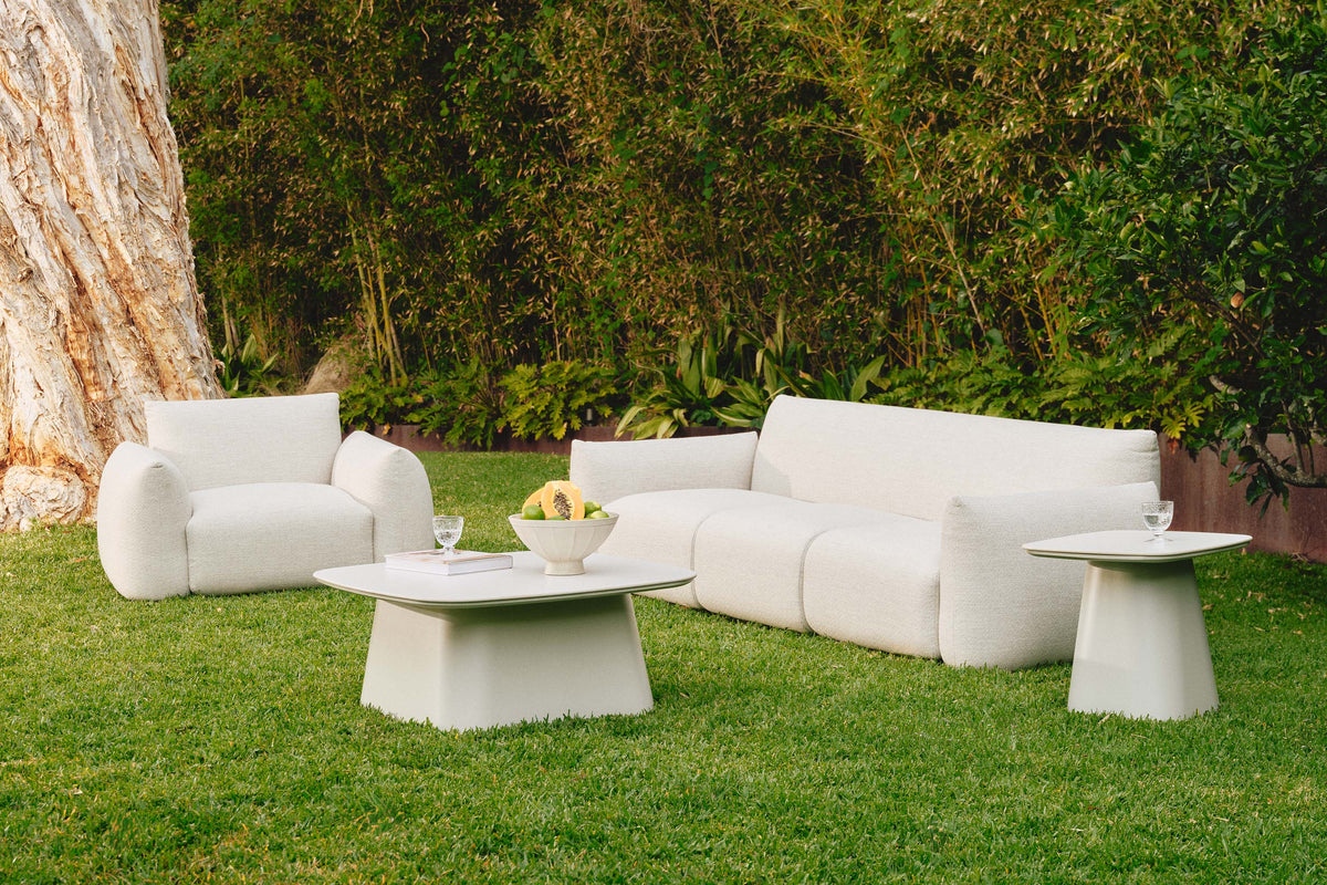 Rali Outdoor Sofa 3-Seater Limestone Grey