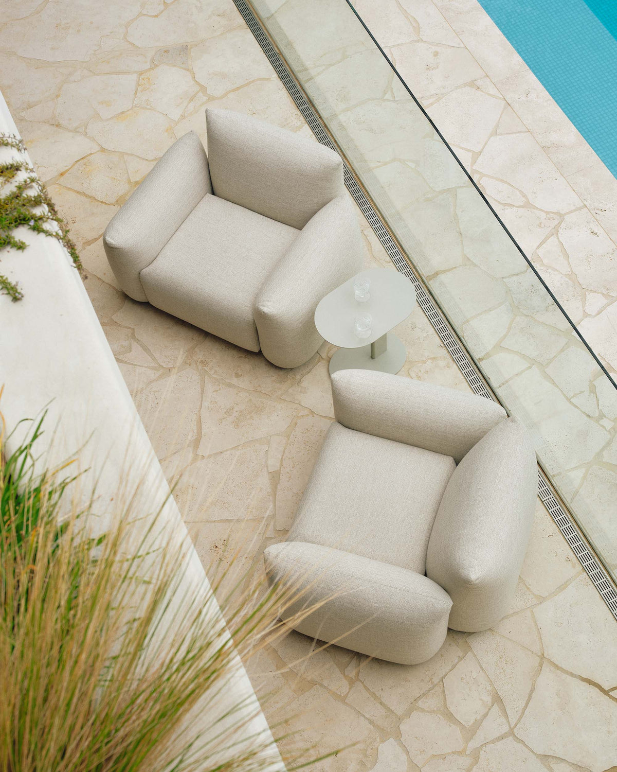 Rali Outdoor Occasional Chair Limestone Grey