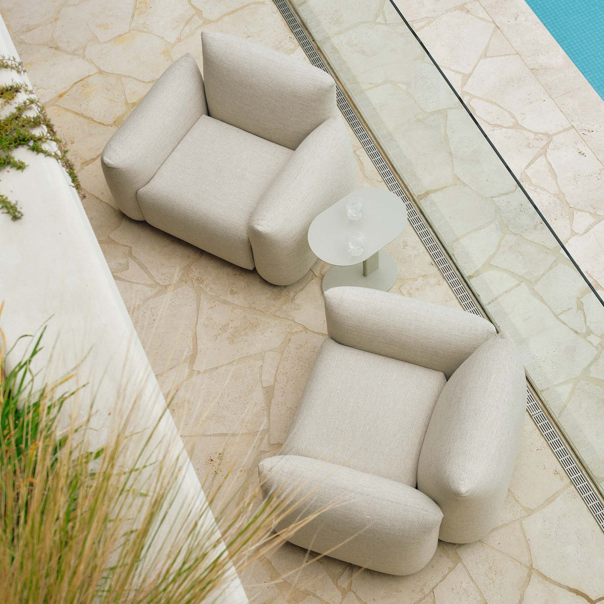 Rali Outdoor Occasional Chair Limestone Grey