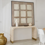 Lennox Bone Inlay Console Almond