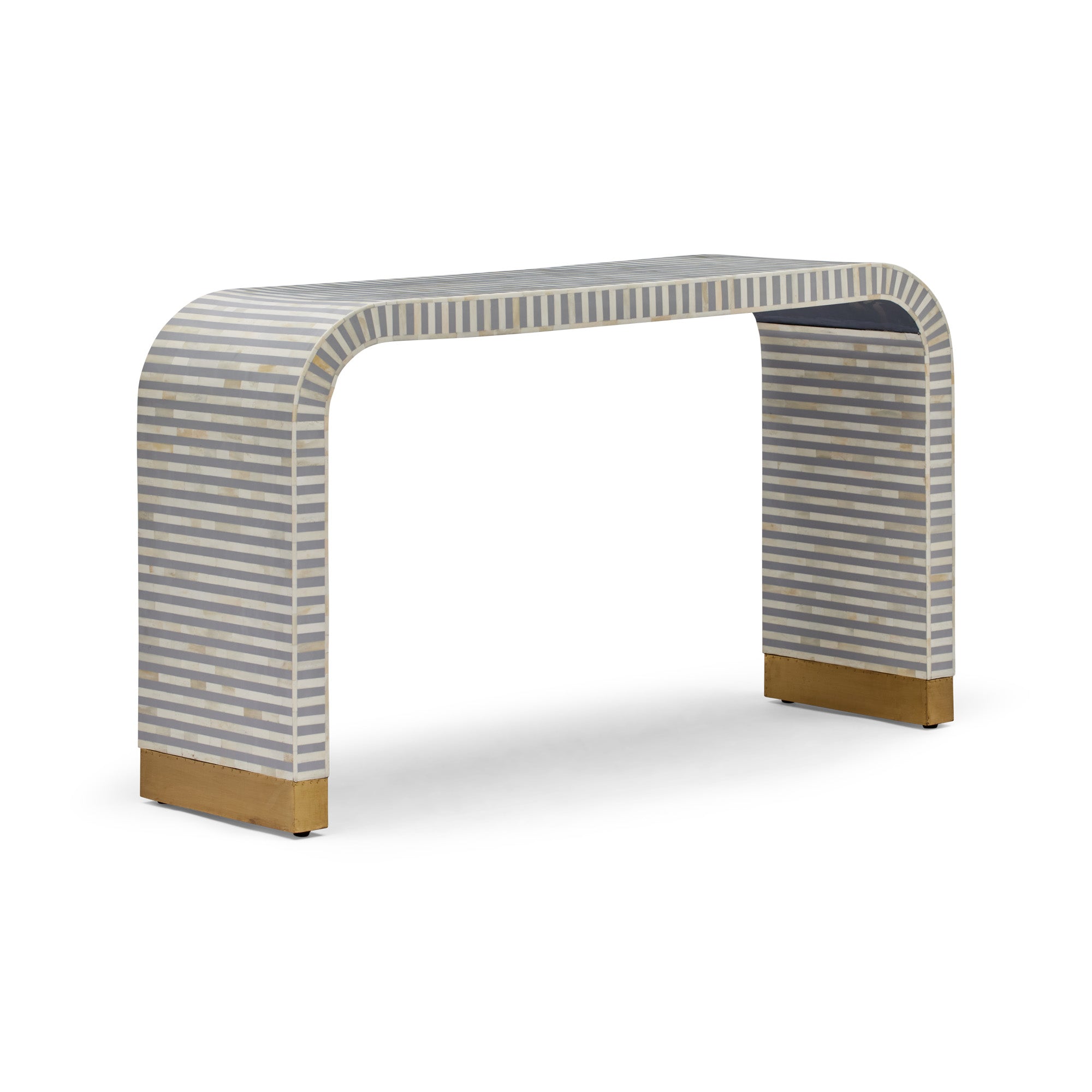 Lennox Bone Inlay Console Grey