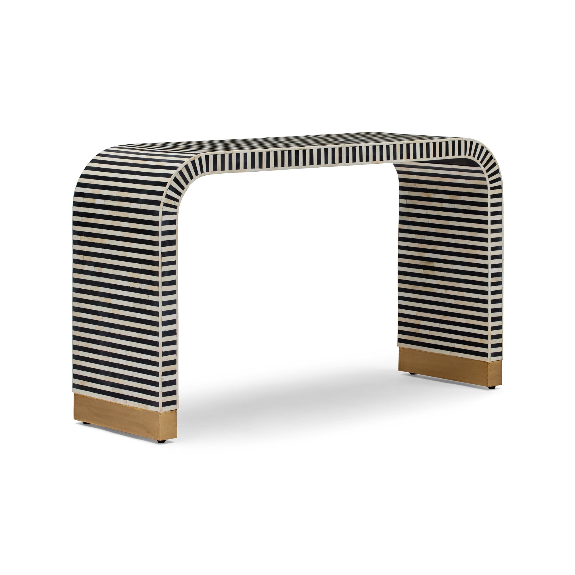 Lennox Bone Inlay Console Black