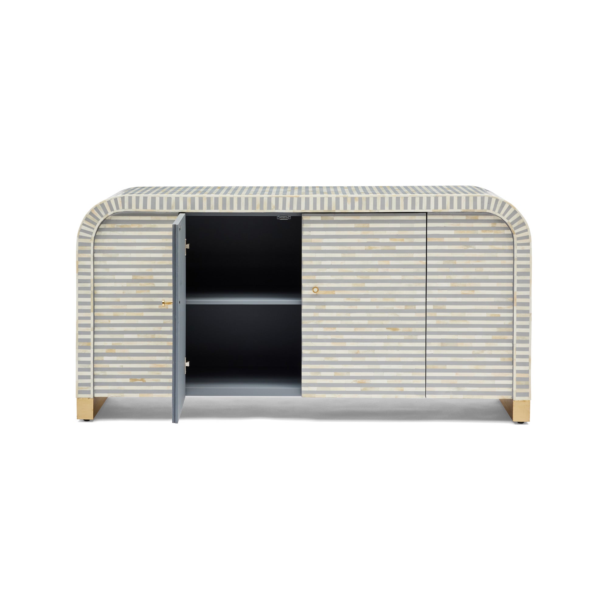 Hugo Bone Inlay Sideboard Grey