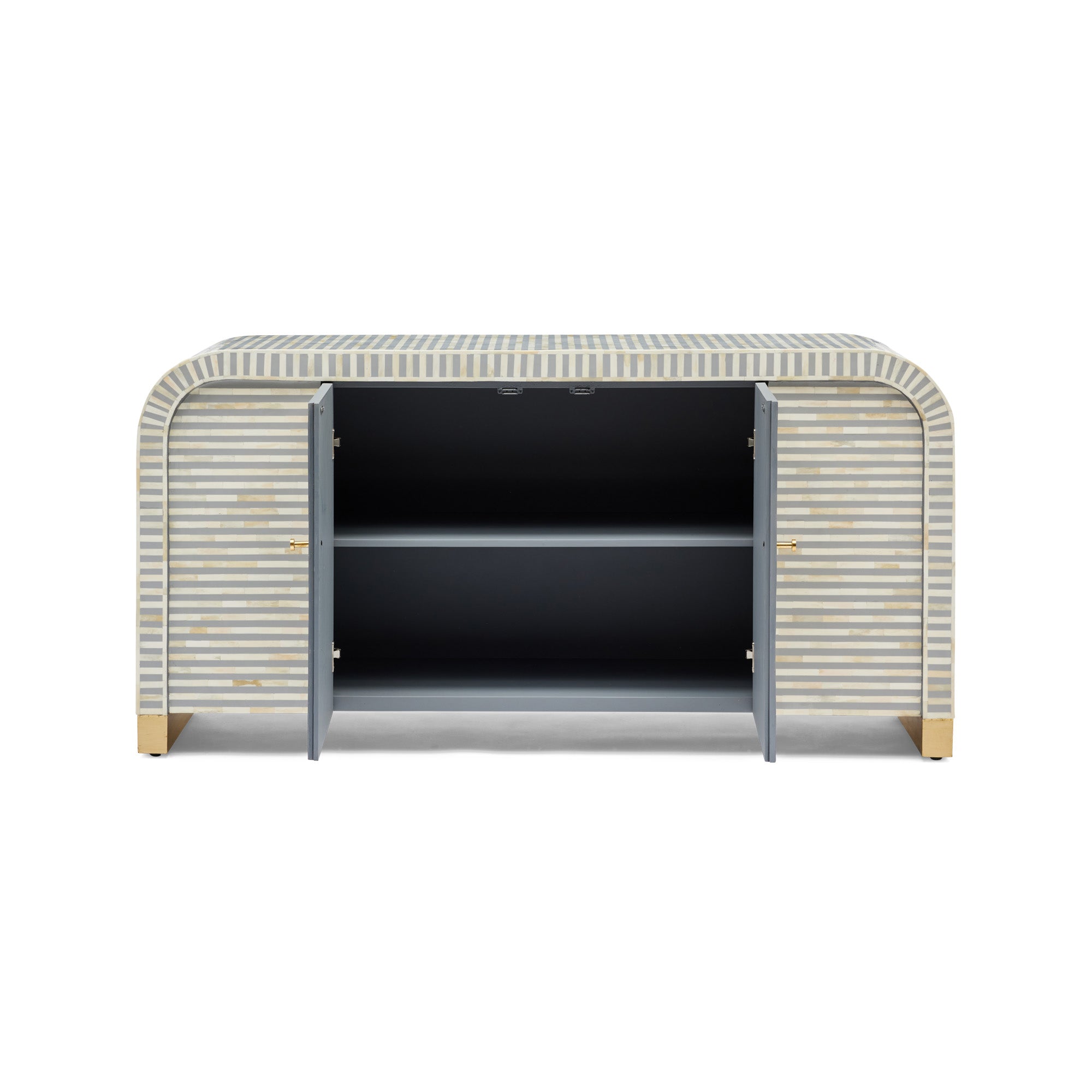 Hugo Bone Inlay Sideboard Grey