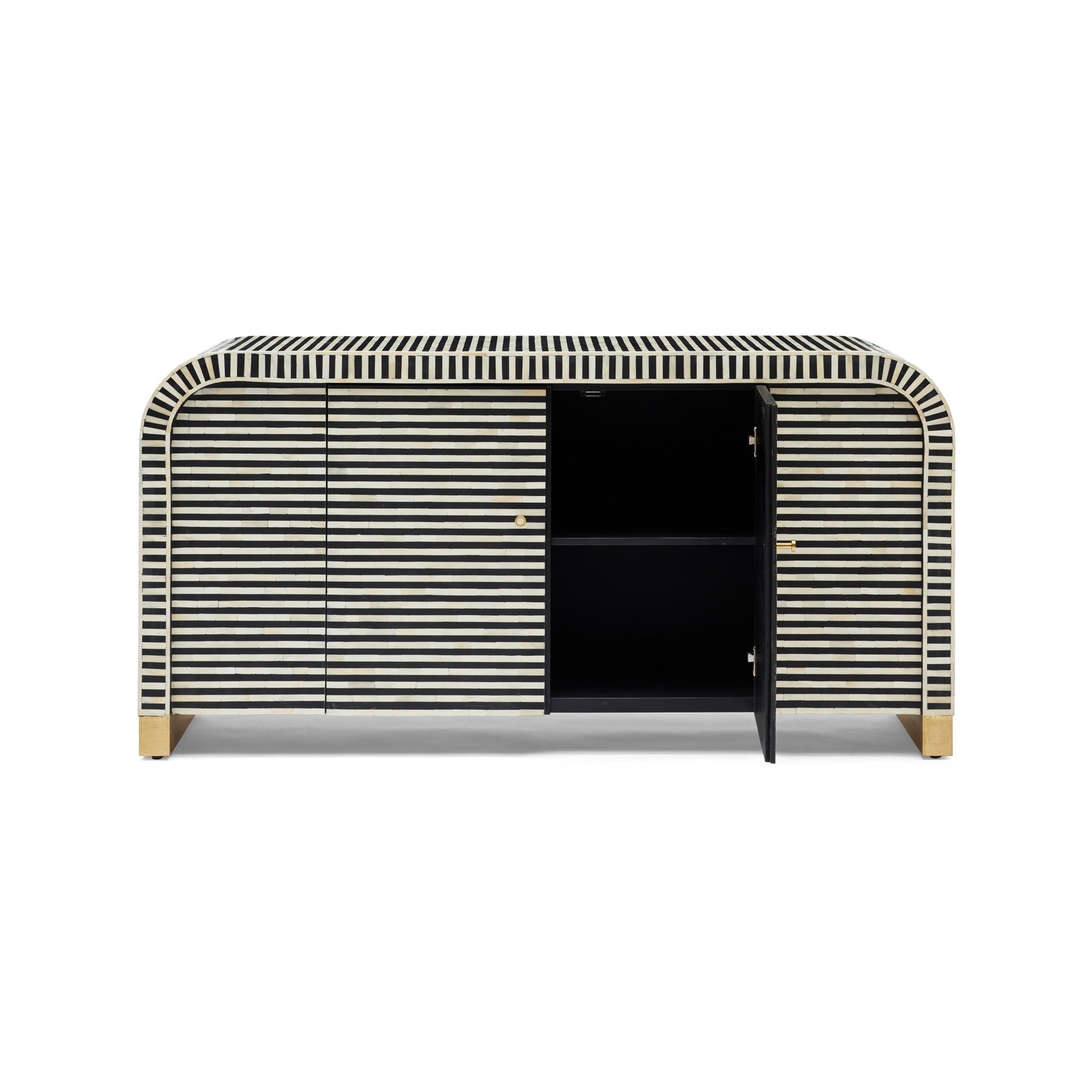 Hugo Bone Inlay Sideboard Black