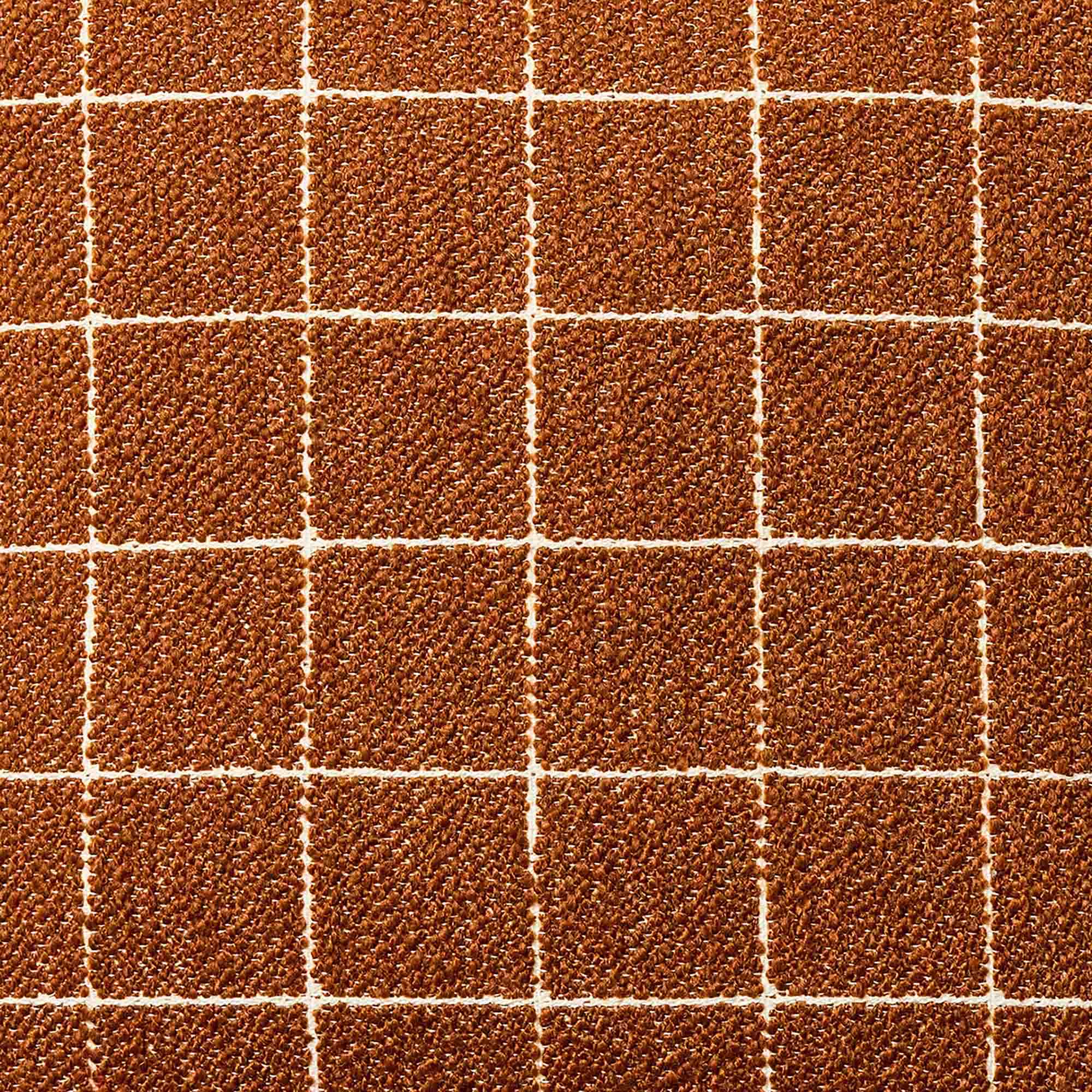 Terracotta Grid Cushion 50 x 50