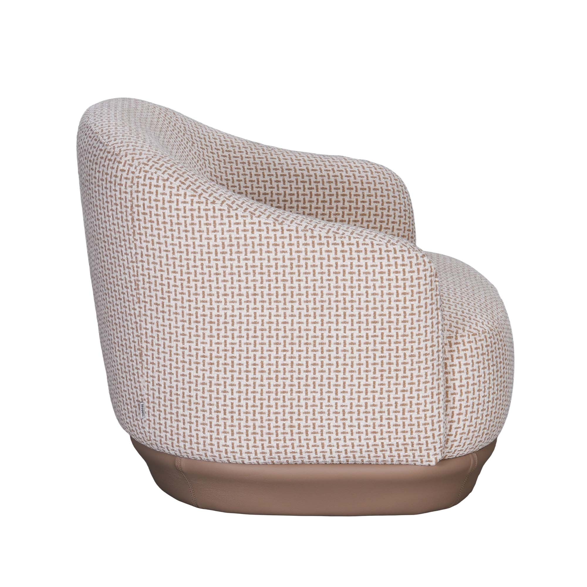 Cora Swivel Chair Cloudstone Tan