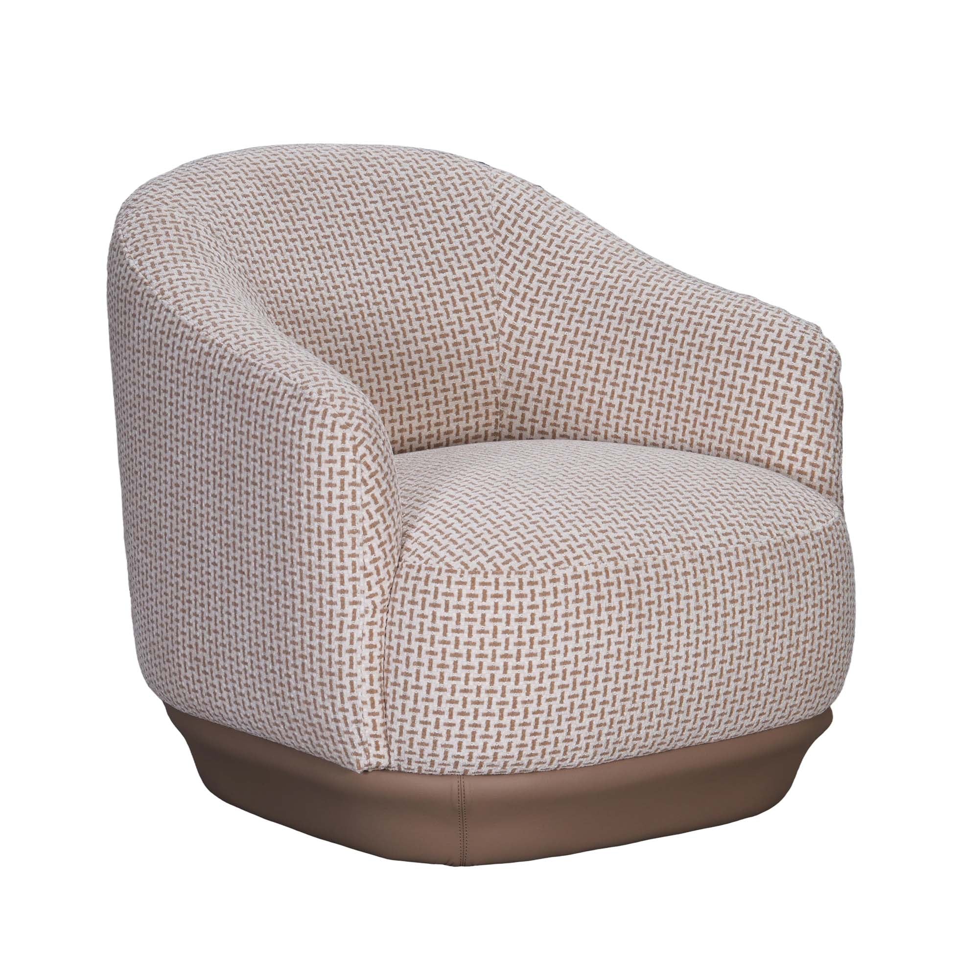 Cora Swivel Chair Cloudstone Tan