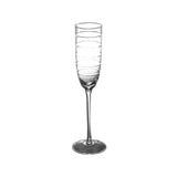 Abella Etched Champagne Flute Set 4