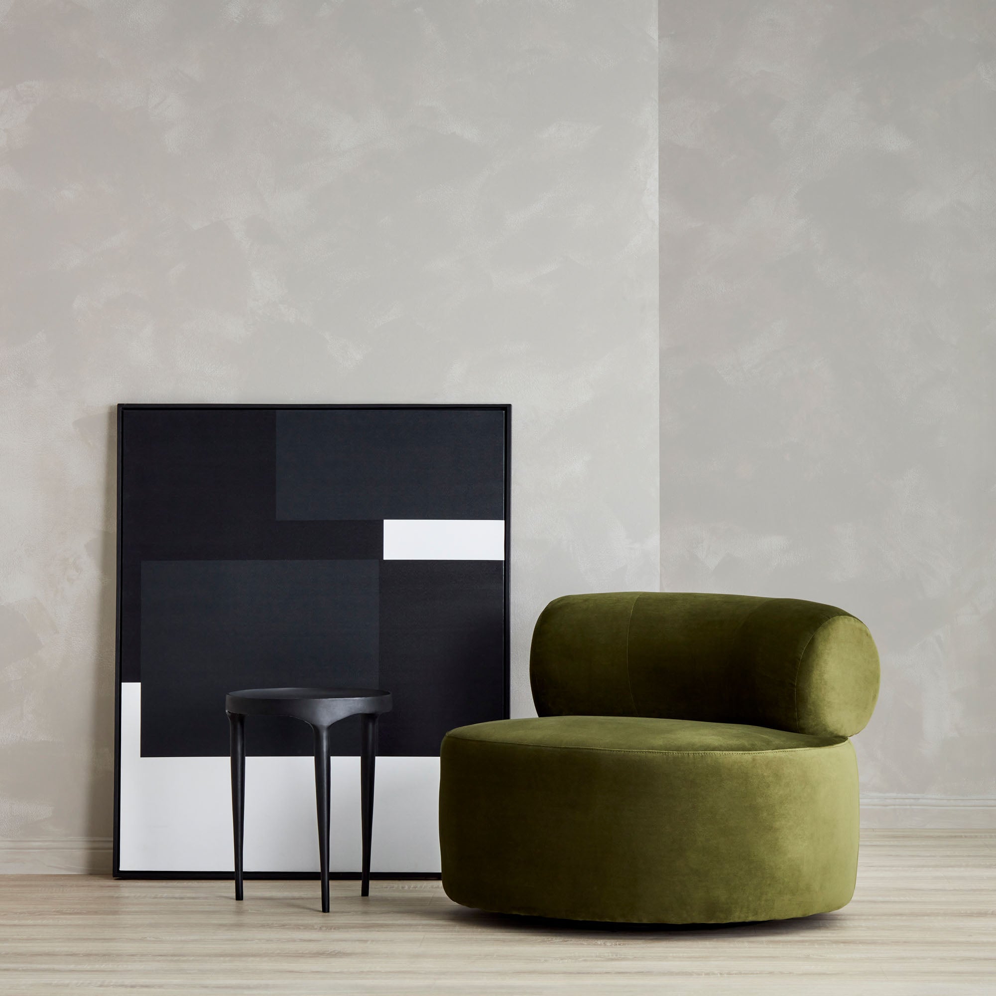 Hamish Swivel Chair Moss Green