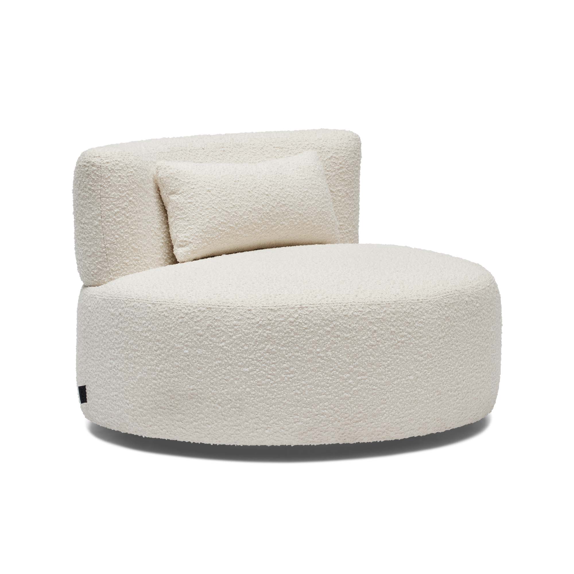 Claudia Swivel Chair Ivory