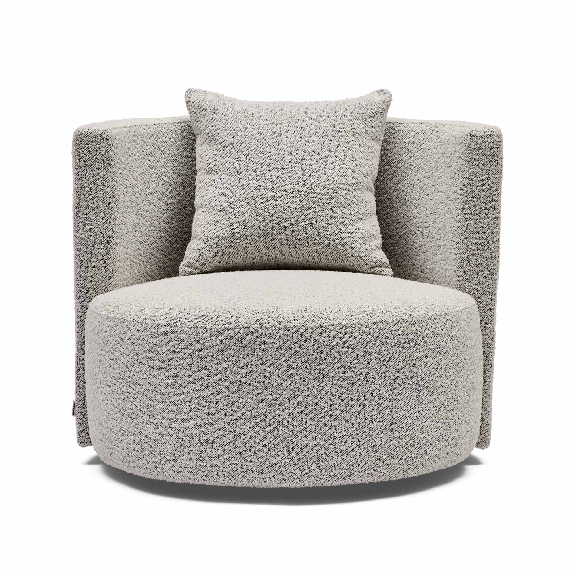 Helena Swivel Chair Black & Cream