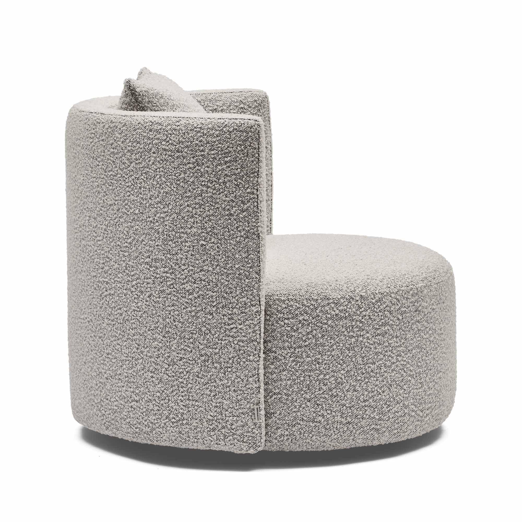 Helena Swivel Chair Black & Cream