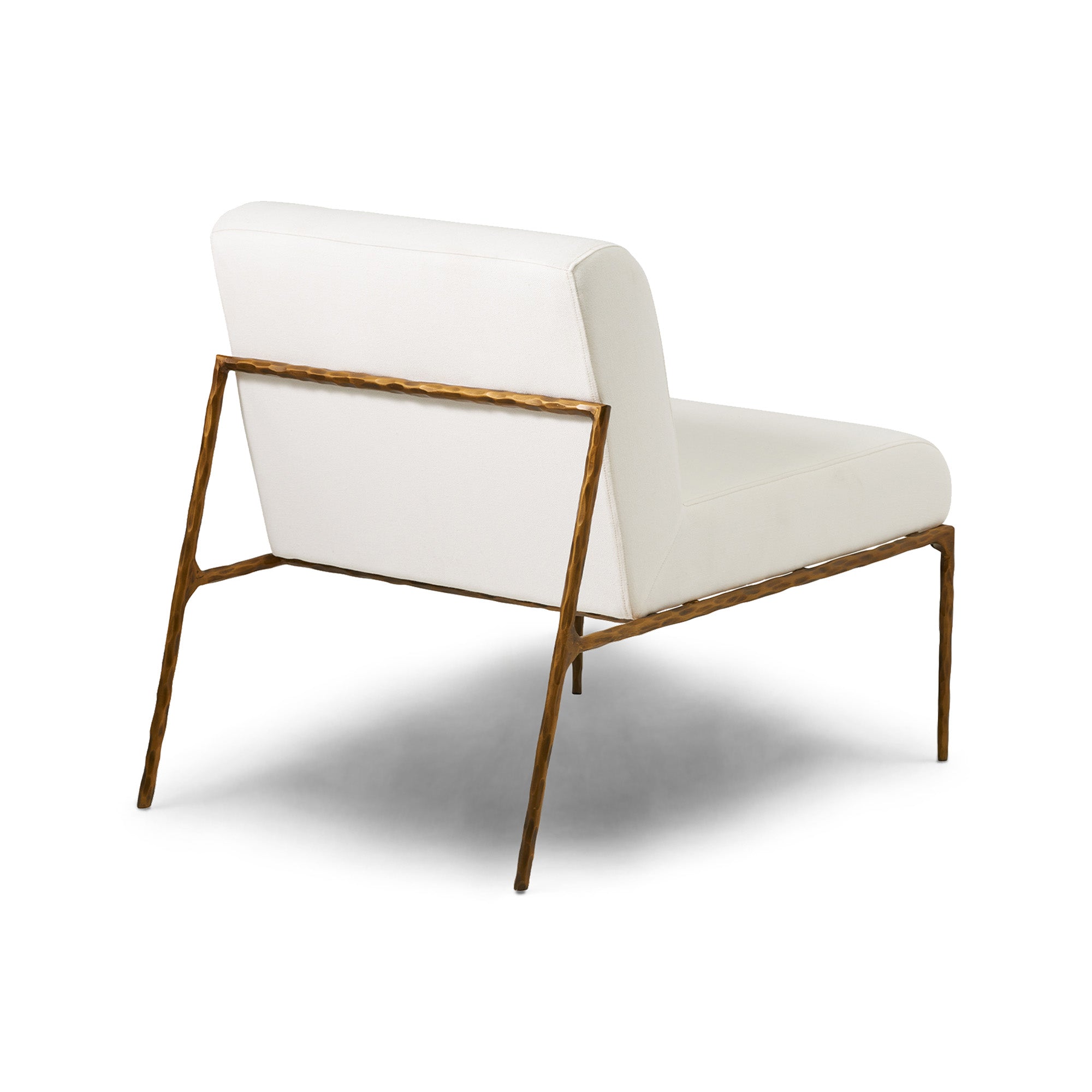 Mila Chair Powder White & Gold