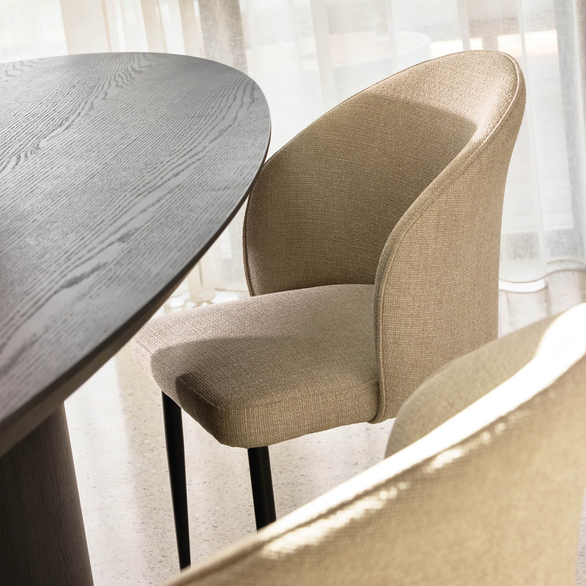 Gia Dining Chair Soft Ivory