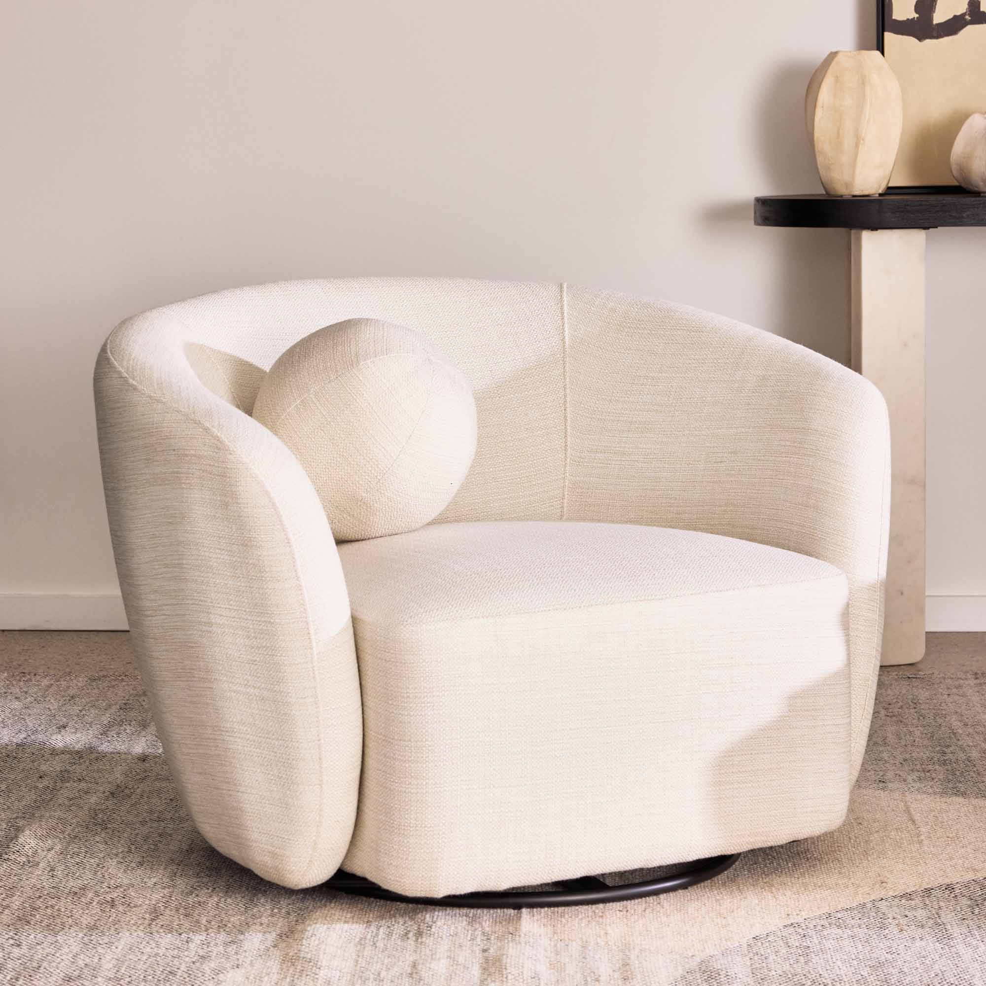 Albi Swivel Chair & Ball Cushion