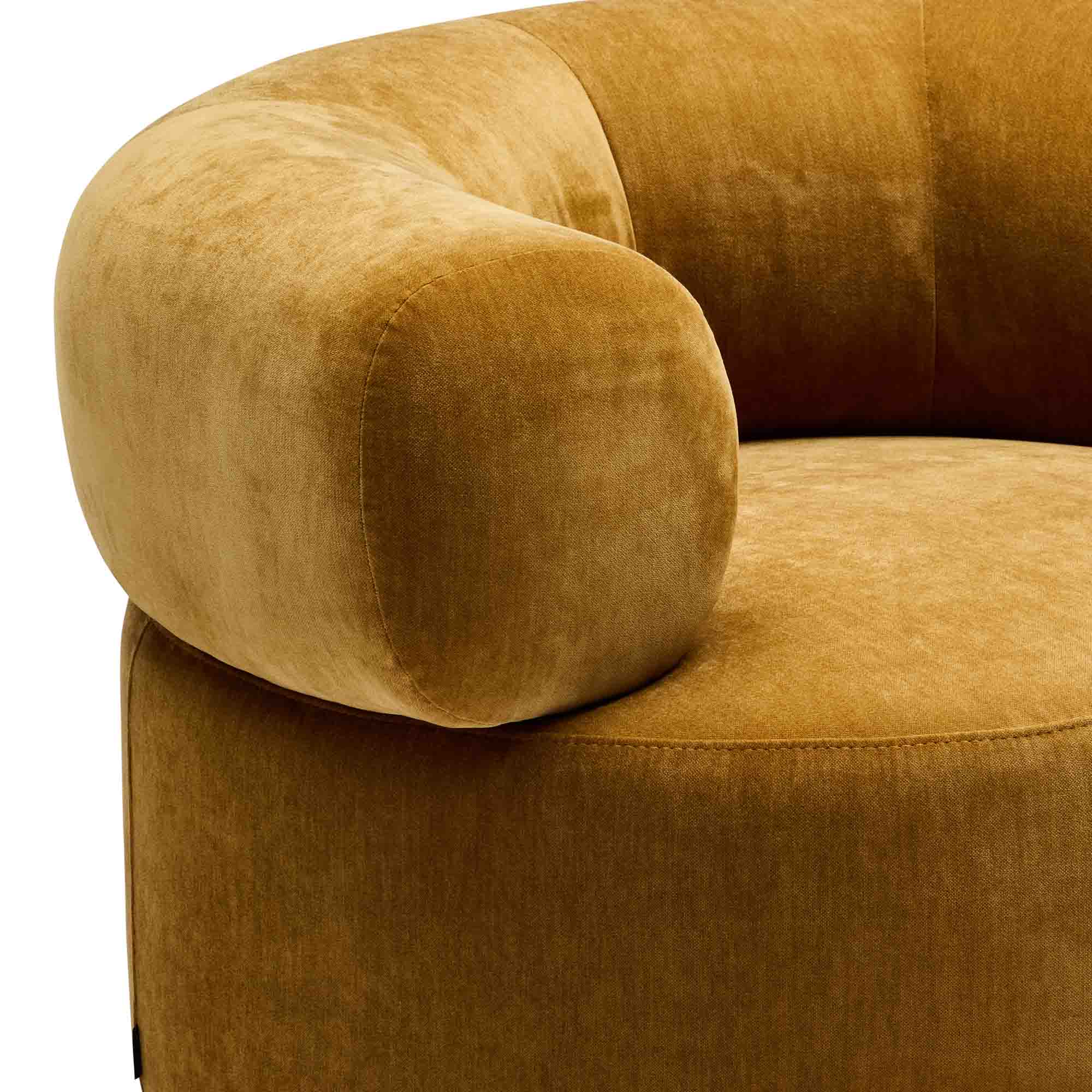 Gaia Swivel Chair Caramel