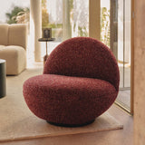 Mattia Swivel Chair Currant