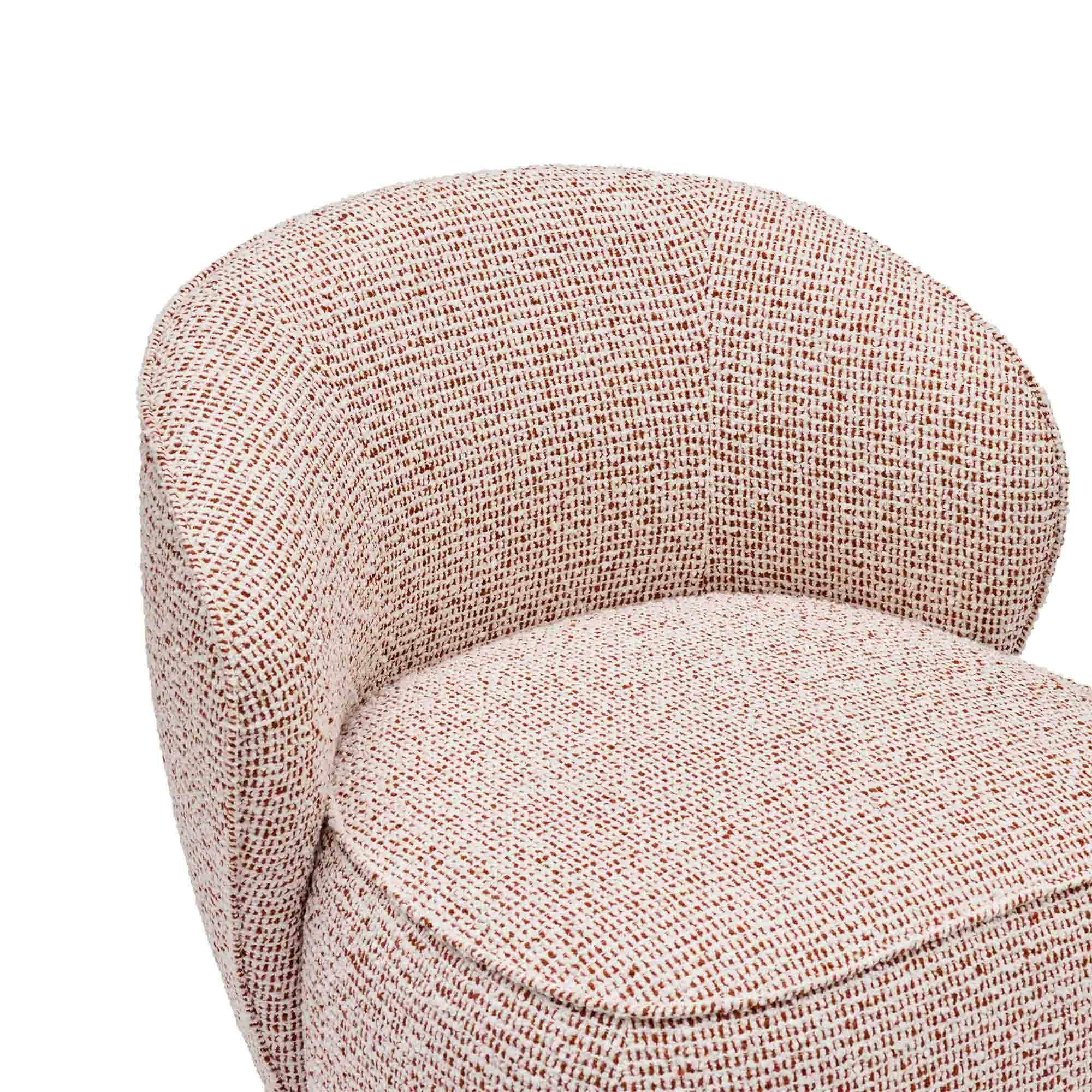 Saskia Swivel Chair Terracotta