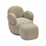 Cleo Swivel Chair & Ottoman Set Pistachio
