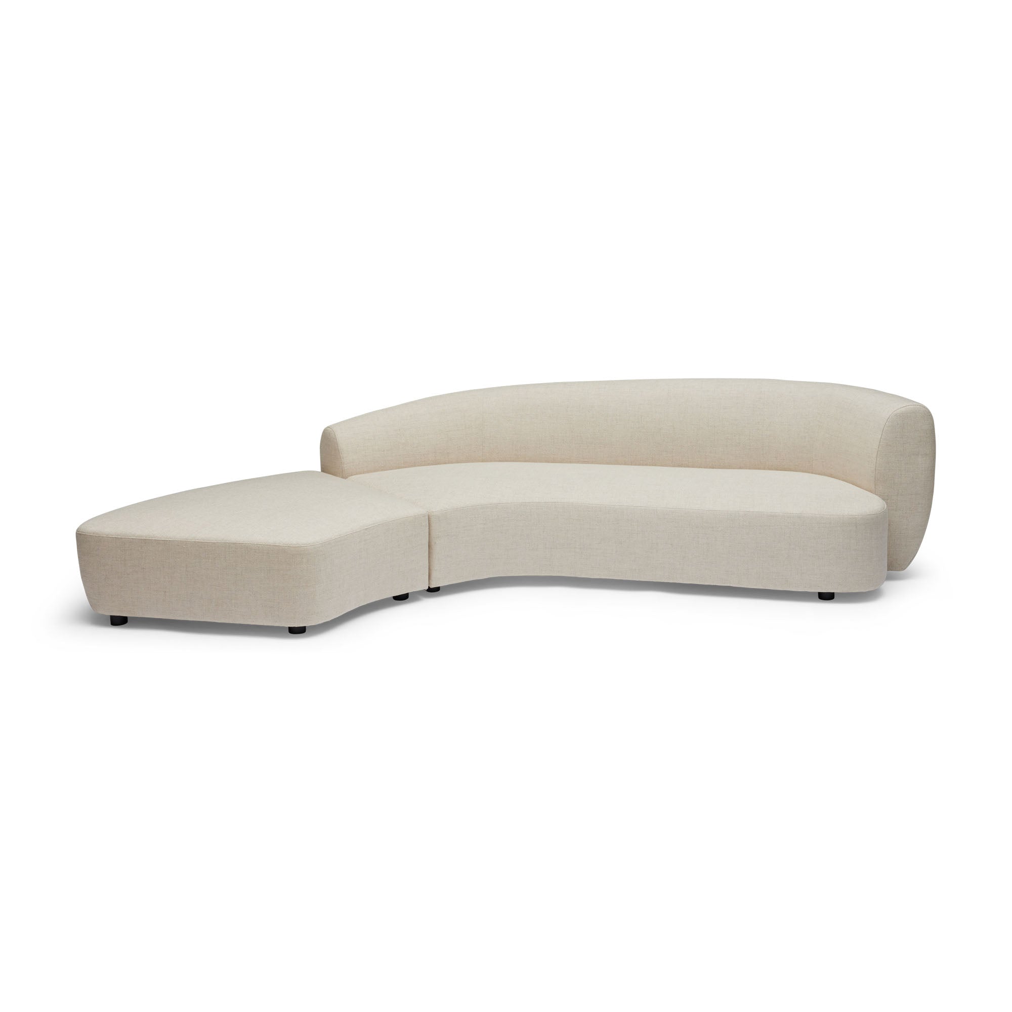 Celine Sectional Sofa Ivory Left