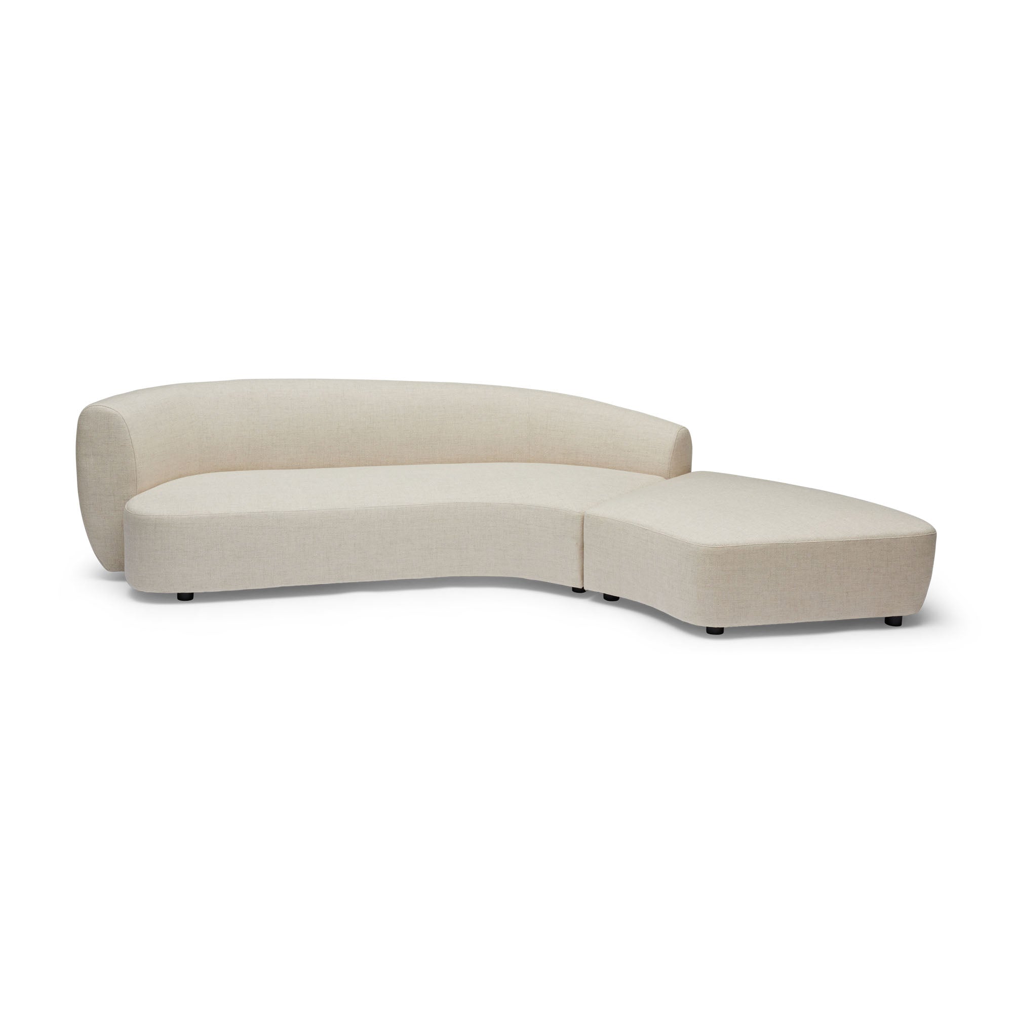 Celine Sectional Sofa Ivory Right