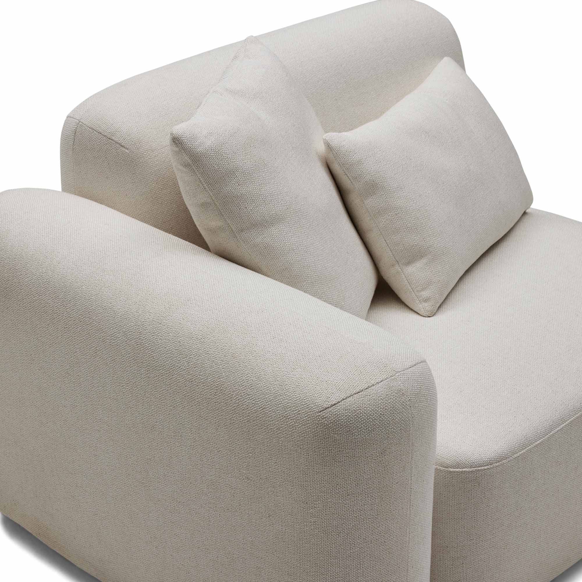 Pascal Modular Sofa 2 Seat Ivory White