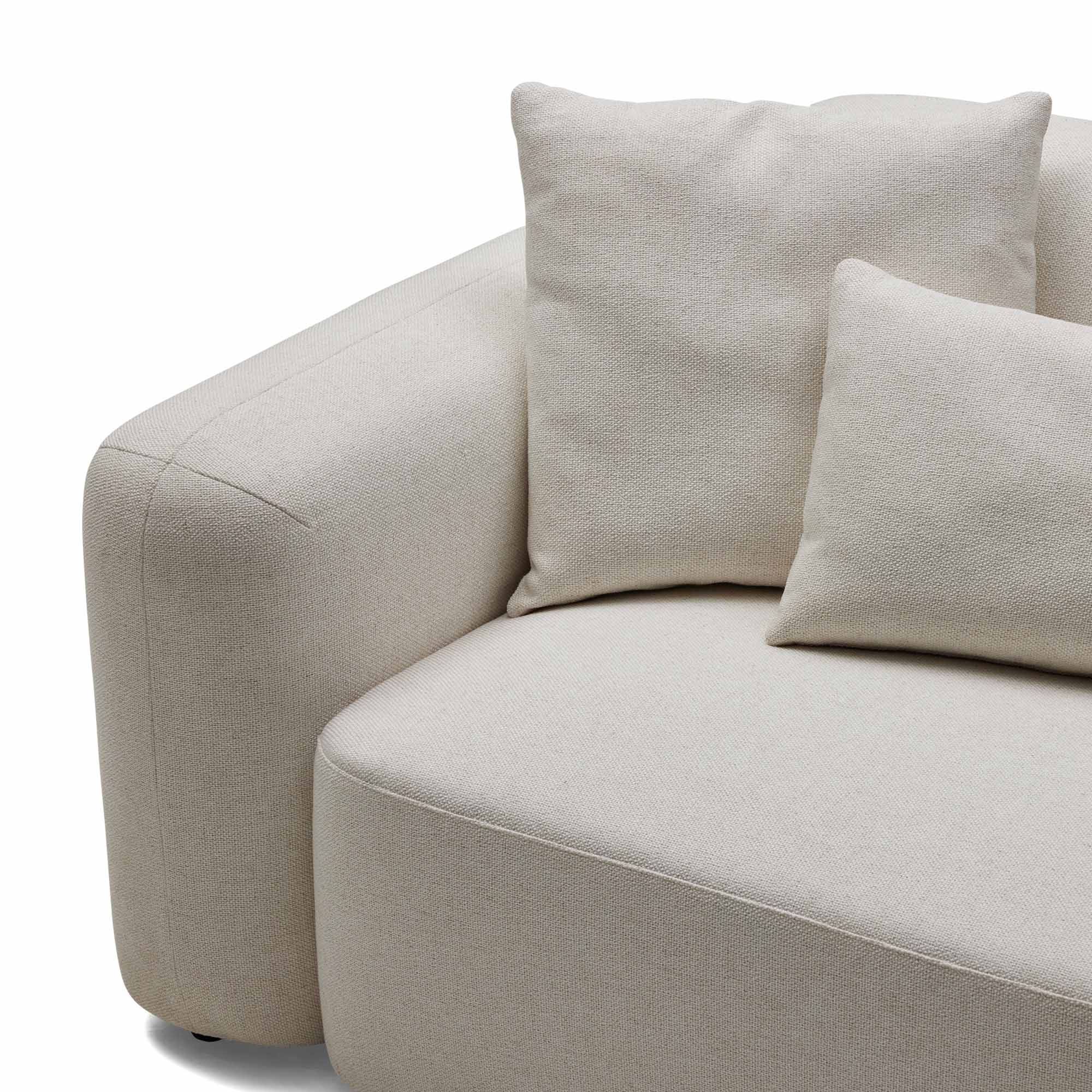 Pascal Modular Sofa 2 Seat Ivory White