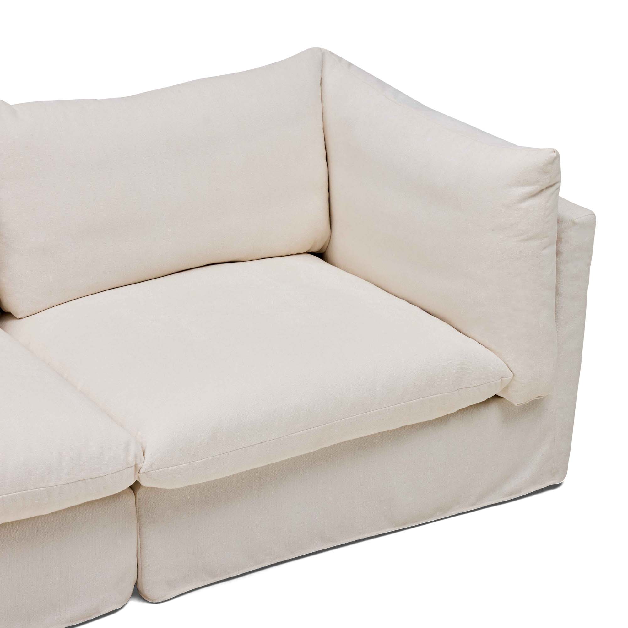 Mia Modular Sofa Warm Ivory 2 Seat