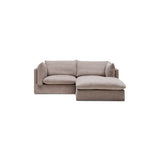Mia Modular Sofa Oatmeal 2 Seat with Ottoman