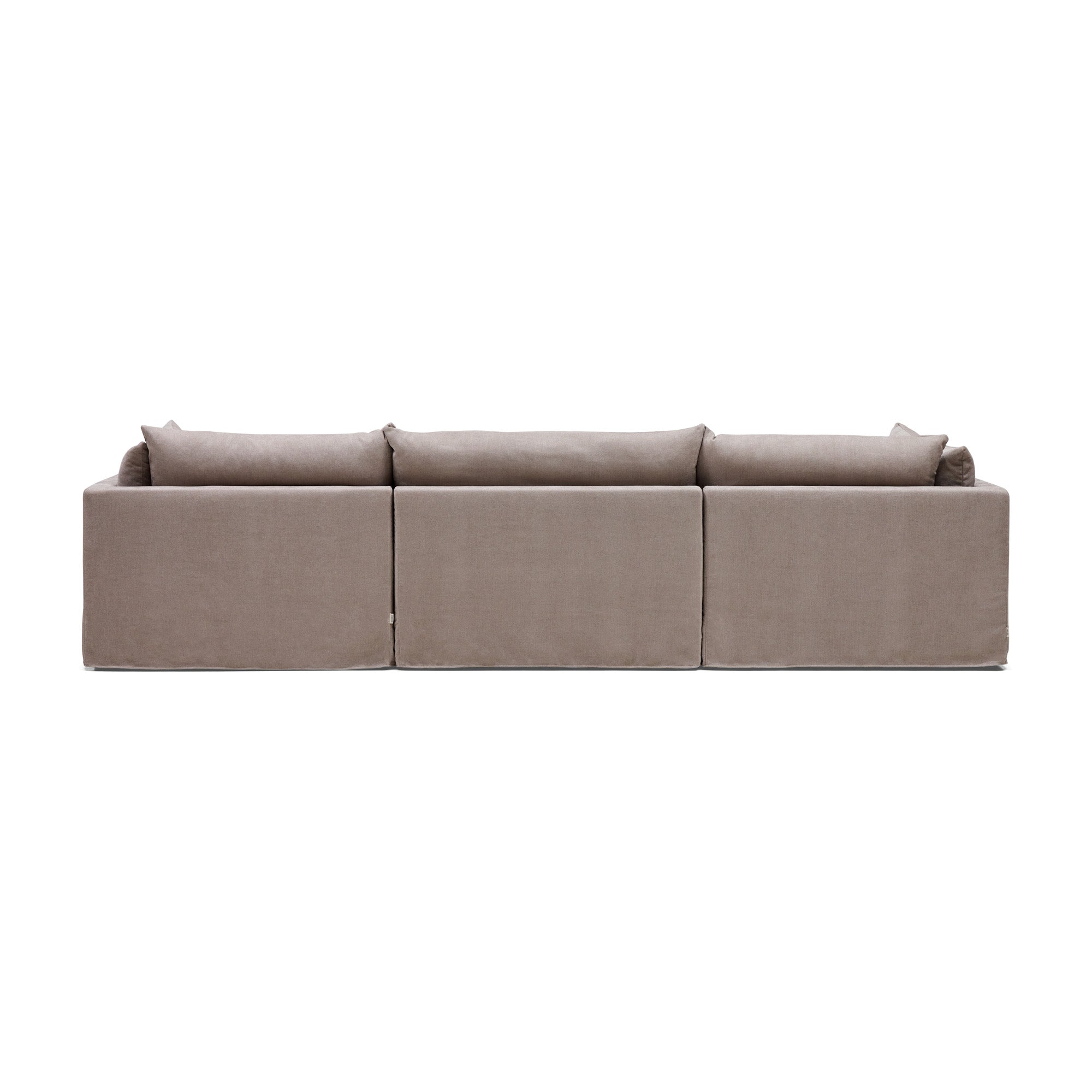 Mia Modular Sofa Oatmeal 3 Seat with Ottoman