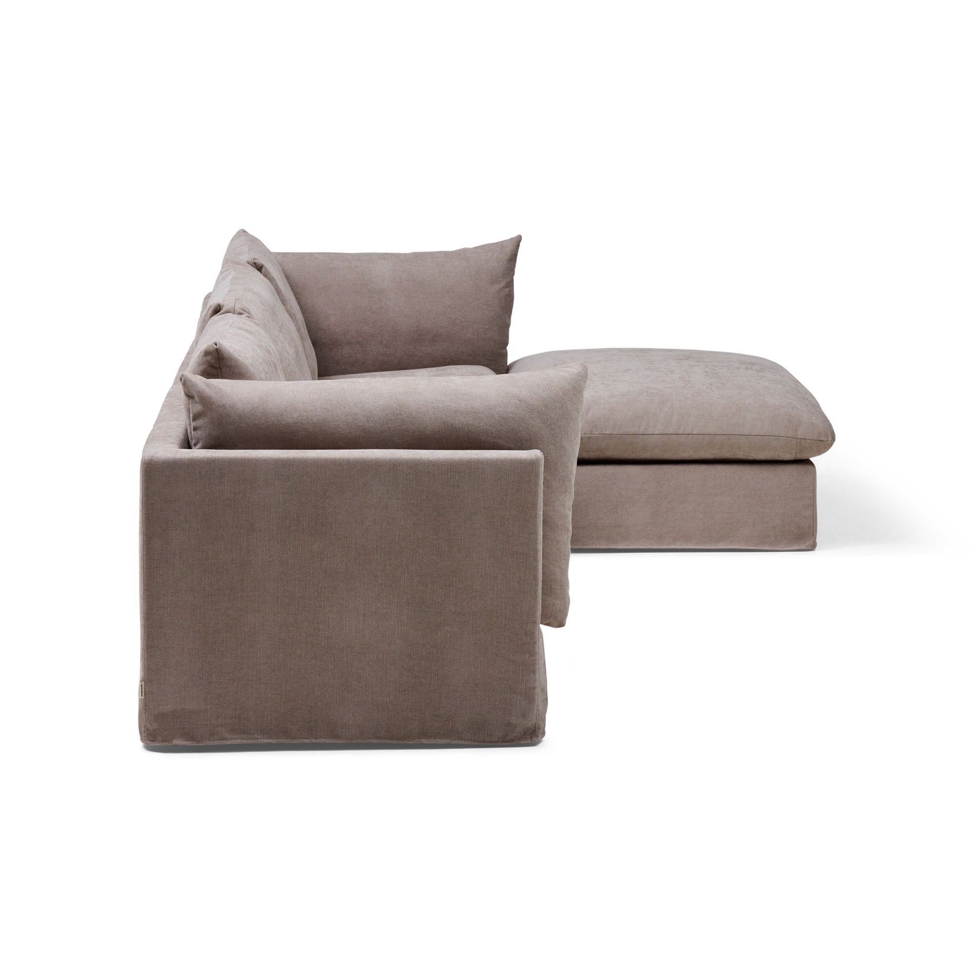 Mia Modular Sofa Oatmeal 3 Seat with Ottoman