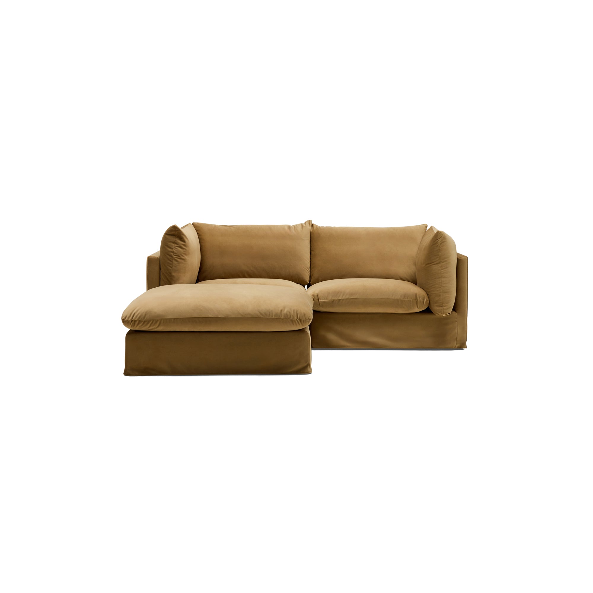 Mia Modular Sofa Sand 2 Seat with Ottoman