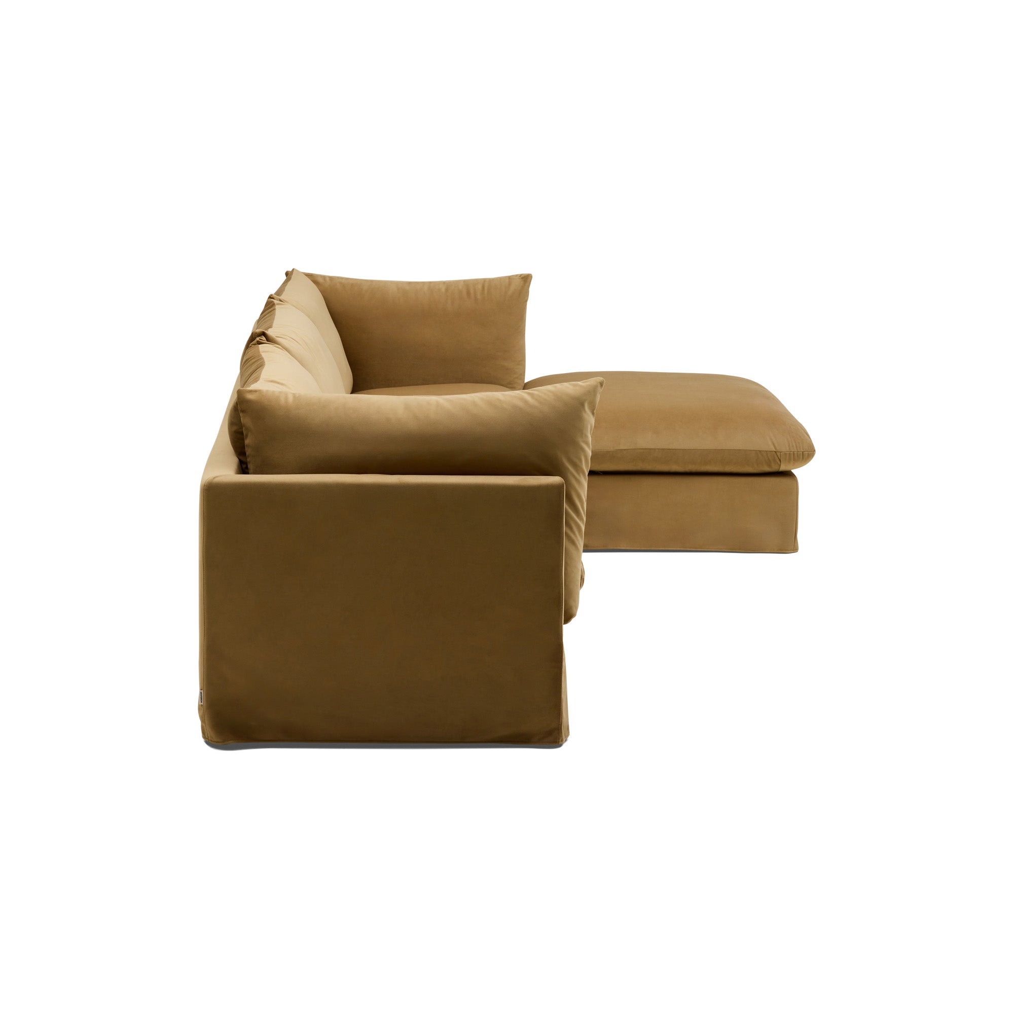Mia Modular Sofa Sand 3 Seat with Ottoman