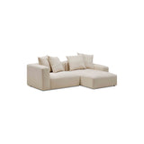 Madrid Modular Sofa Dutch White 2 Seat Right